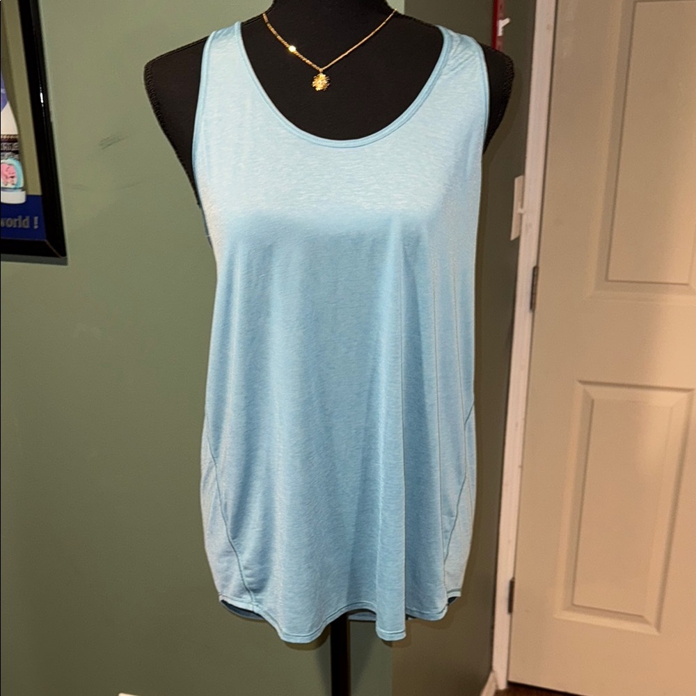 Lululemon Athletica Blue Sleeveless Relaxed Tank Top